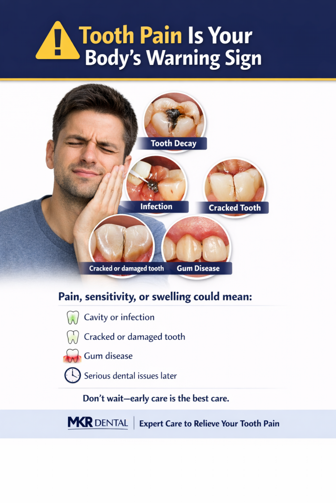 Tooth pain causes and warning signs
